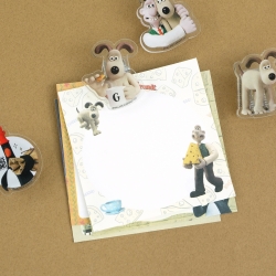 Wallace and Gromit Memo Clip Set 1pcs (Random) 