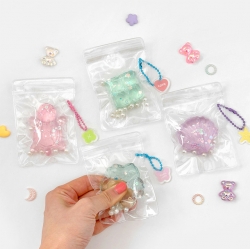 Bling Pocket Squishy Keyring, Random