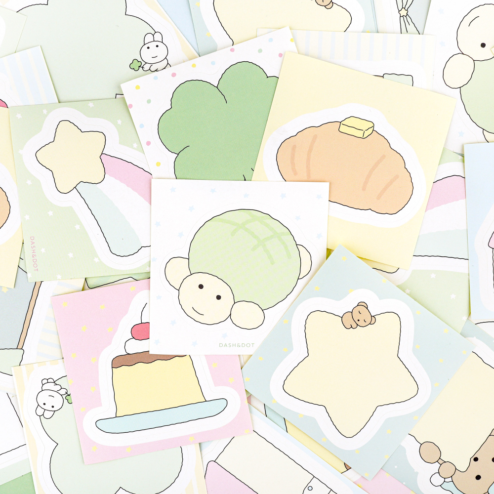 말랑 포근 모조지 스티커 팩