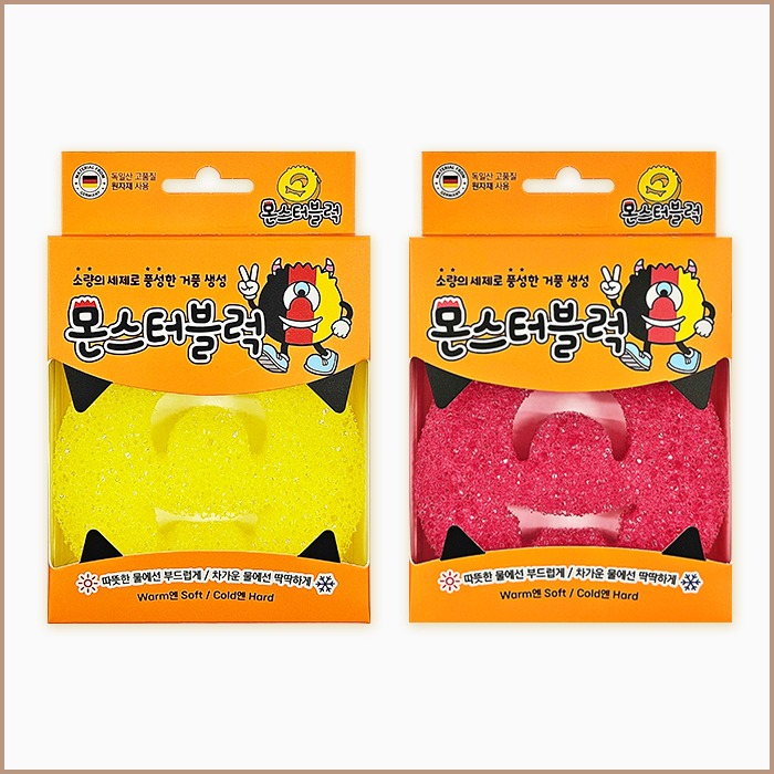 몬스터블럭 수세미  (랜덤발송)