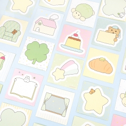 Soft and cozy paper sticker pack