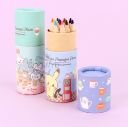 Pokémon 12-Color Mini Wooden Colored Pencils, Random