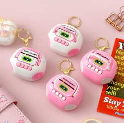Retro Cassette Recorder Keyring, Random