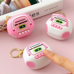 Retro Cassette Recorder Keyring, Random