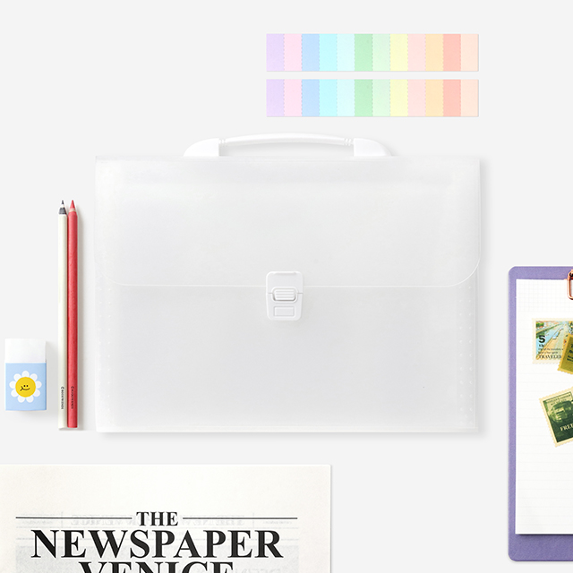 A4 Index Accordion File Bag