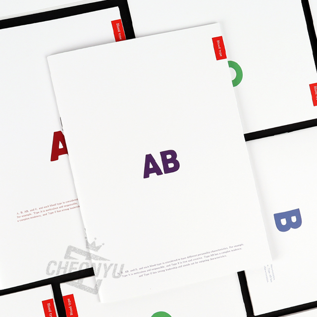 A5 Blood type Mini Note, 5ea