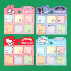 Sanrio Mini Index sticky memo pad set