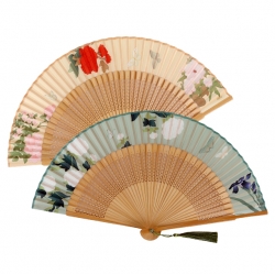 Traditional folding bamboo fan, Random