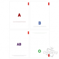 A5 Blood type Mini Note, 5ea