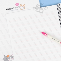 E-rinubgae 12 Line English Note Random, 5ea