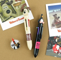 Wallace and Gromit Mini Figure 6-Color Ballpoint Pen (1set of 20) 