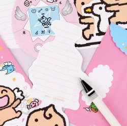 Angel Tamagotchi Die-cut Mini Letter