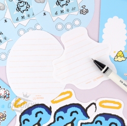 Angel Tamagotchi Die-cut Mini Letter
