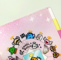 Angel Tamagotchi 3Pockets A5 Clear File
