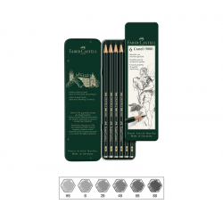 Castell 9000 Pencil Set (6 pcs)_Tin Case