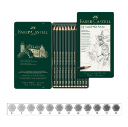 Castell 9000 Pencil Set (6 pcs)_Tin Case
