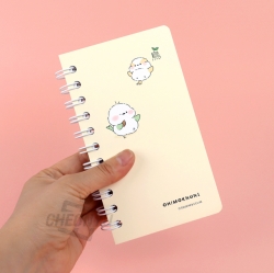 Long-tailed tit Wirebound Notebook,Random