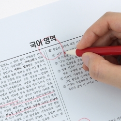 Knock-Type Red Grading Pen  (1set of 16) 