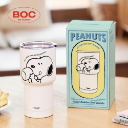 Snoopy Double Vacuum Stainless Steel Large Capacity Tumbler 600 ml