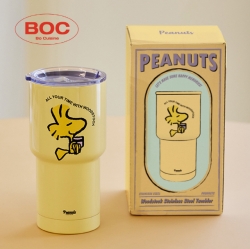 Snoopy Double Vacuum Stainless Steel Large Capacity Tumbler 600 ml