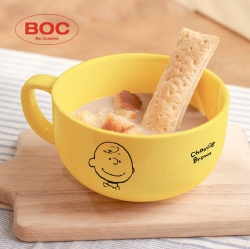 Snoopy cereal bowl spoon set