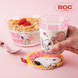 Snoopy Acrylic Tableware Set (Coaster+Cup+Bowl)
