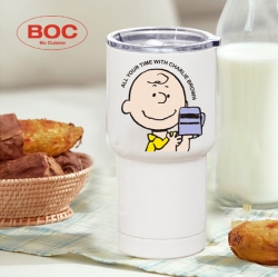 Charlie Brown Double-Vacuum Stainless Steel Large Capacity Tumbler 600 ml