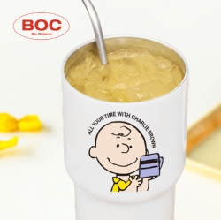 Charlie Brown Double-Vacuum Stainless Steel Large Capacity Tumbler 600 ml