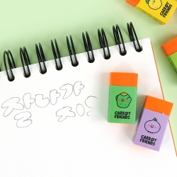 Carrot Friends Popular Eraser (1set of 12) 