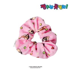 Crayon Shin-chan Pattern Scrunchie - Pink