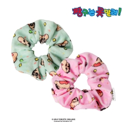 Crayon Shin-chan Pattern Scrunchie - Pink