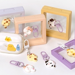 Petite Cat Donut Keyring, Random