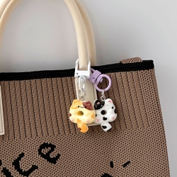 Petite Cat Donut Keyring, Random