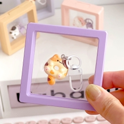 Petite Cat Donut Keyring, Random