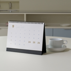 golden holiday desk calendar medium 2026