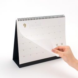 golden holiday desk calendar XL 2026
