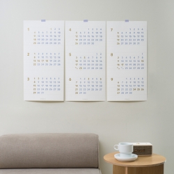 3months plan wall calendar long 2026