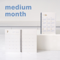 2nd planner medium monthly 2026