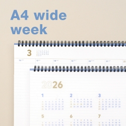 2nd planner A4 wide weekly 2026