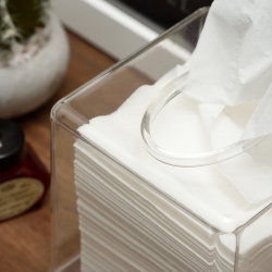 Square Transparent Clear Acrylic Tissue Case Tissue Cover