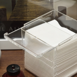 Square Transparent Clear Acrylic Tissue Case Tissue Cover