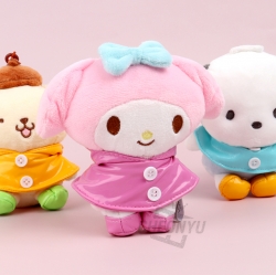 Sanrio Rain Coat Keychain 13cm 