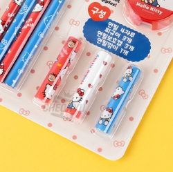 Sanrio Characters Figure Pencil Cap Set - Hello Kitty