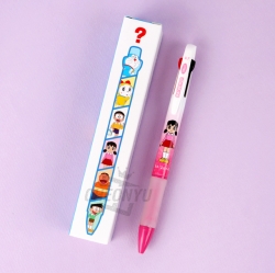 Doraemon Nunnnaekko 3-Color Ballpoint Pen, Random
