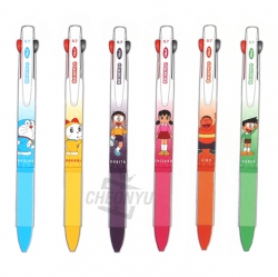 Doraemon Nunnnaekko 3-Color Ballpoint Pen, Random