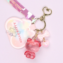 Sanrio Characters Transparent Figure Keyring