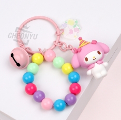 Sanrio Characters Color Bell Figure Keyring