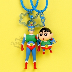Crayon Action Mask Figure Keyring, Random