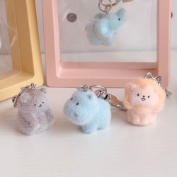 Furry animal keychain, random