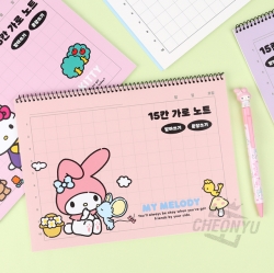 Sanrio 15-Slot Horizontal Notebook